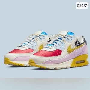 Nike Air Max 90 Patchwork Women's Multicolor Sneakers